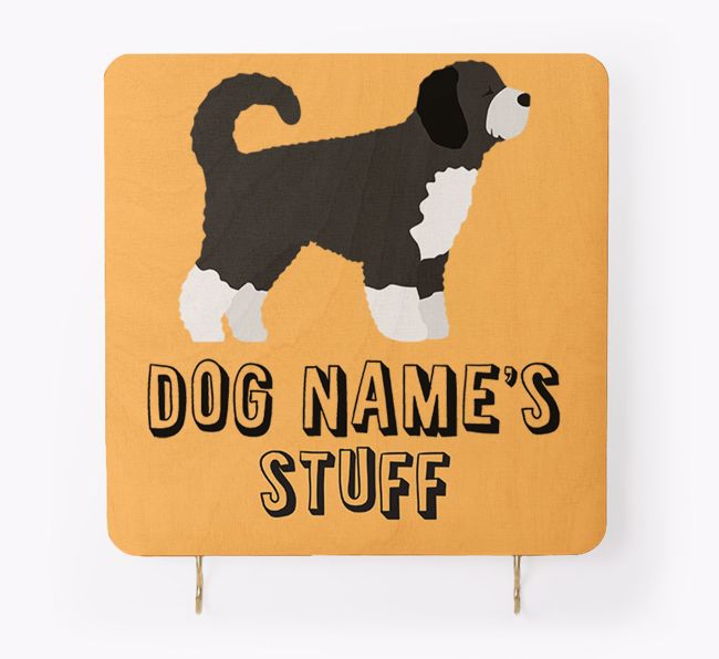 'Dog's Stuff' - Personalised {breedFullName} Lead & Collar Hanger